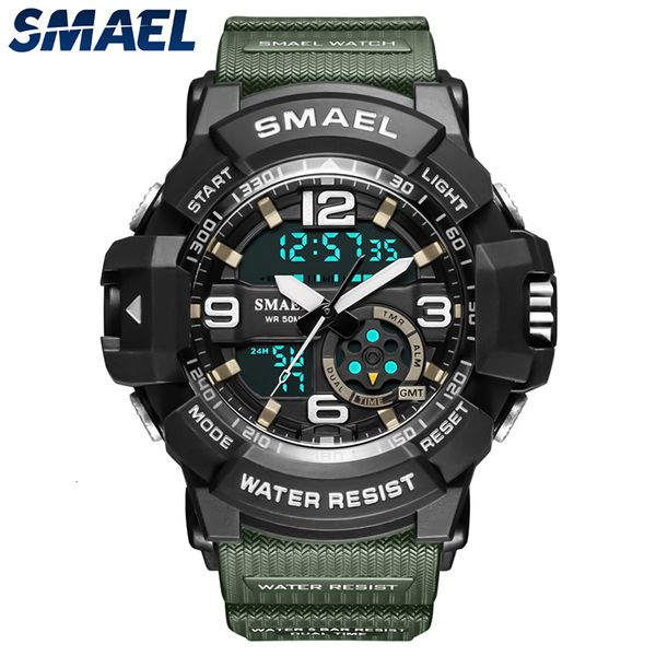 

sports watches for men waterproof alarm clo car date led digital reloj hombre military quartz 8036-1, Slivery;brown