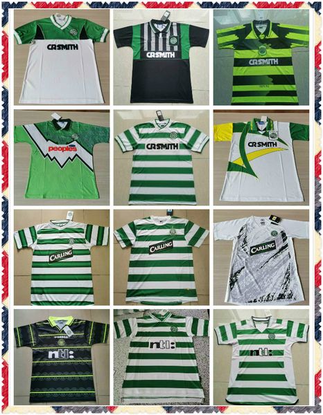 

retro 1980 1991 1992 1995 1997 1998 1999 celtic soccer jerseys 95 96 97 99 larsson nakamura keane 91 92 yellow sutton football shirts, Black;yellow