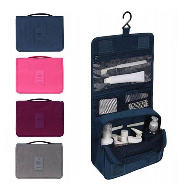 

portable bathroom hanging organizer toiletry bag waterproof makeup storage travels cosmetic cases wash shower pouch bags &
