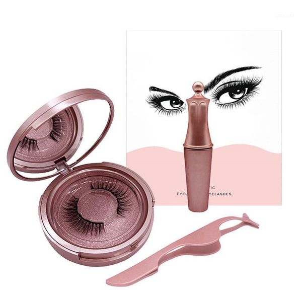 

mink false eyelash magnetic eyelashes magnet eyeliner fake waterproof liquid long lasting lash makeup1