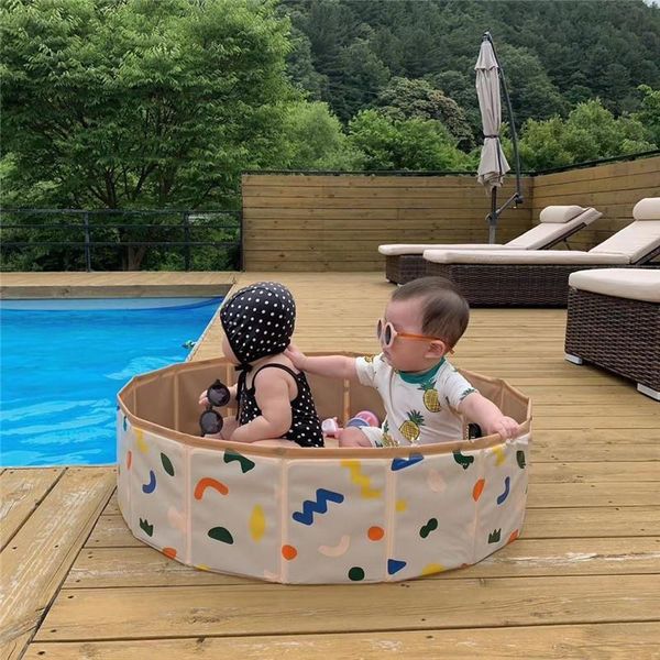 Decorazione per feste Pieghevole Piscina a secco Infant Ball Pit Ocean Box per giochi per bambini Giocattoli Regalo per bambini