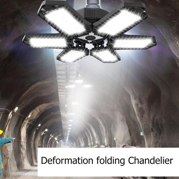 

modules led folding garage light five leaf six 6+1 leaves workshop warehouse barn home lighting lamp e26 e27 super bright