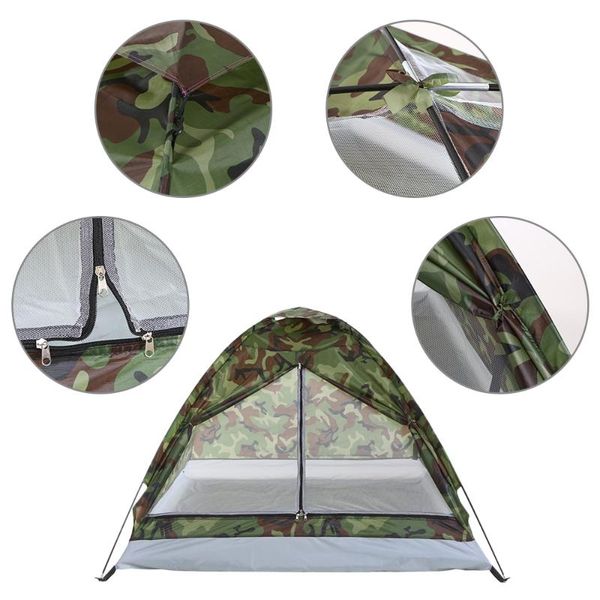 

camping tent carpas de camping for 1 person single layer outdoor portable camouflage travel beach tent tents outdoor hiking