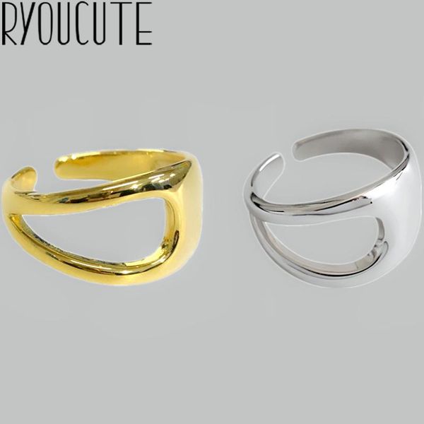 

cluster rings boho vintage irregular circle for women wedding band men finger 2021 female bohemian jewelry gifts, Golden;silver