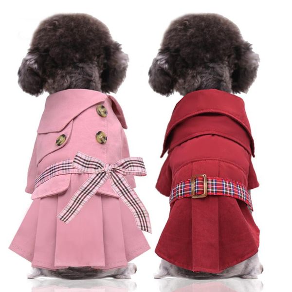 

dog apparel dress coat clothes warm puppy teddy clothing for small medium cat