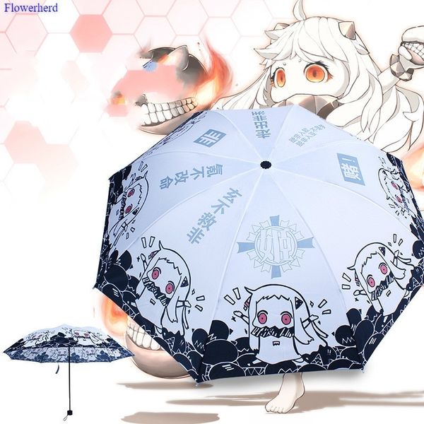 Figuras dos desenhos animados guarda-chuvas portátil dupla dobrável sol e chuva guarda-chuva decorativo guarda-chuvas à prova de vento Anime guarda-chuva 210320