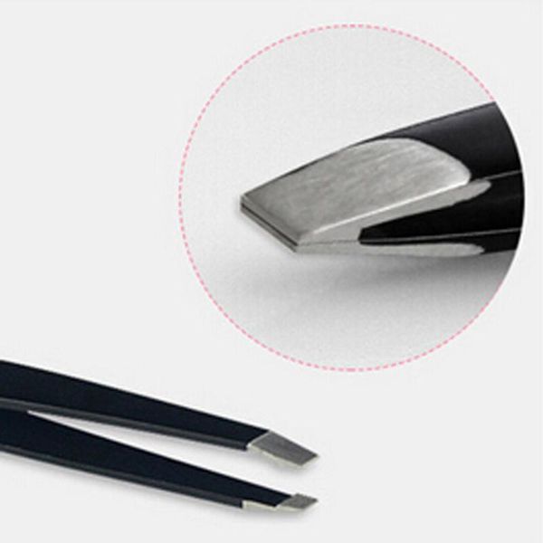 

arrival lady eyebrow tweezers stainless steel beauty slant tip clip makeup tool 1