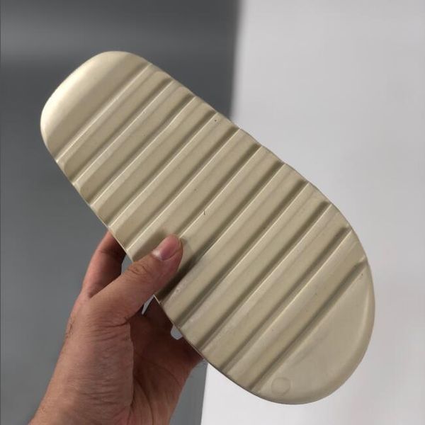 

slide slippers foam runner desert sand triple black bone white resin soot slide solid sandal men women outdoor non-slip slipper zly zly