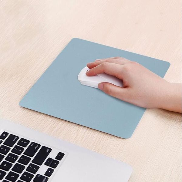 

mouse pads & wrist rests 26x21cm anti-slip pad leather desk mousepad for computer accessories