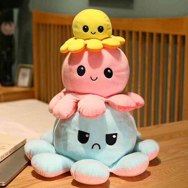 

turn double sided turn over doll plush toy expression face changing little ocs