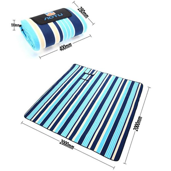 

outdoor pads 2*2m camping mat for beach tent blanket waterproof folding picnic