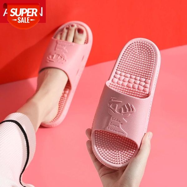 

asifn women simple slippers new massage summer casual non-slip mules bathroom sandals soft sole men women slides flip flops #vk1f, Black