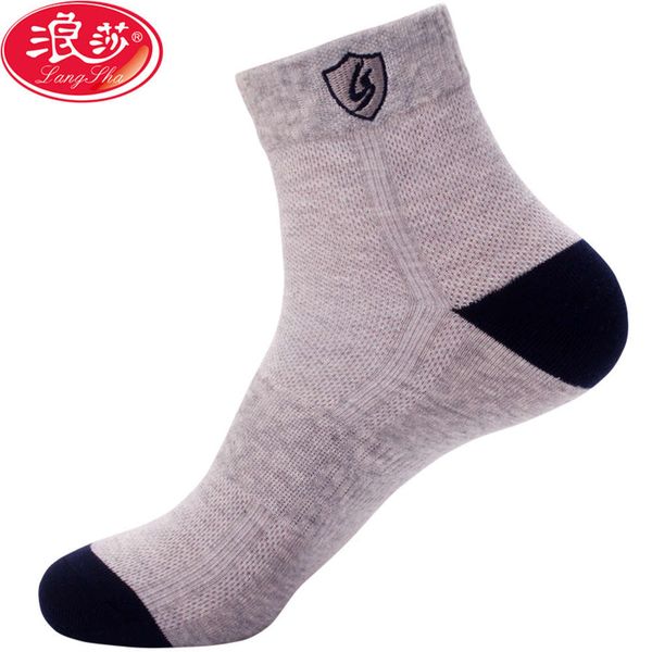 

men's cotton socks thin all embroidered leisure, Black