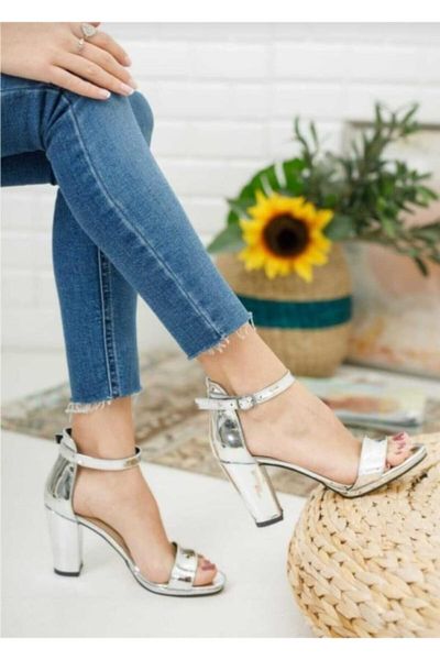 

sandals women wrist gusset thick high-heeled, Black