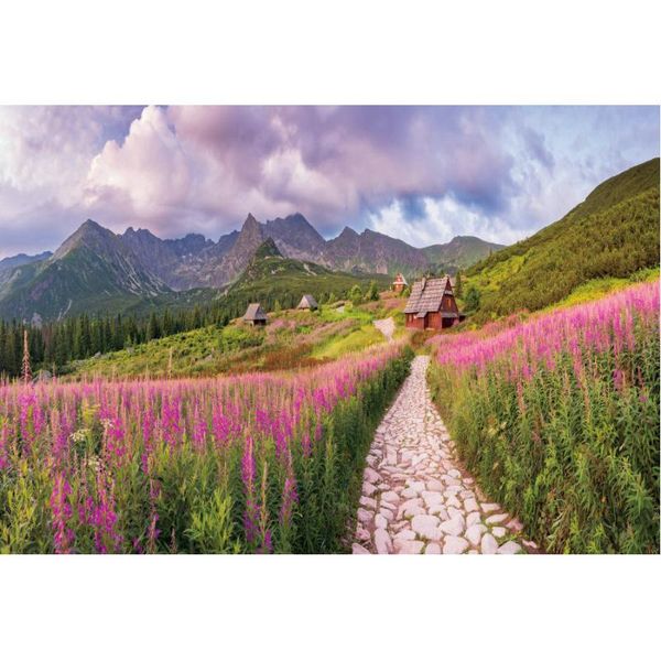 

party decoration natural scenery backdrop mountains and lavender landscape pography background decor born wedding po booth prop
