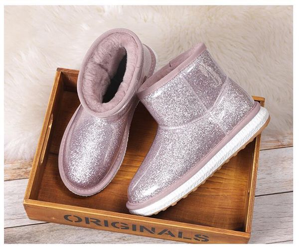 

boots 2021 winter snow women shoes woman fur pendant fashion non-slip warm breathable, Black