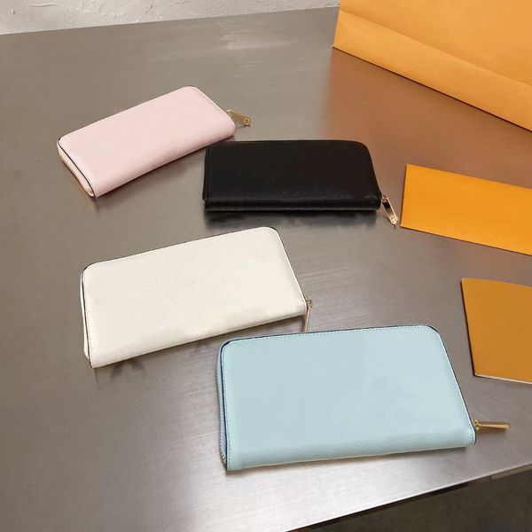 

long wallet clutch card holder coin purse fashion brand designer classic, Red;black