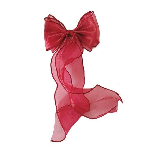 

1pcs cute bowknot long ribbon lace ornament hair clips sweet barrettes kids hairpins hairwear color solid girls access w7l7 accessories, Slivery;white