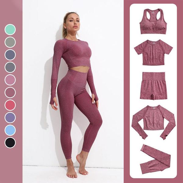 

yoga outfit exercise outfits for women seamless set sports bra and leggings cloth fitness workout suit tracksuits female gym sportswear