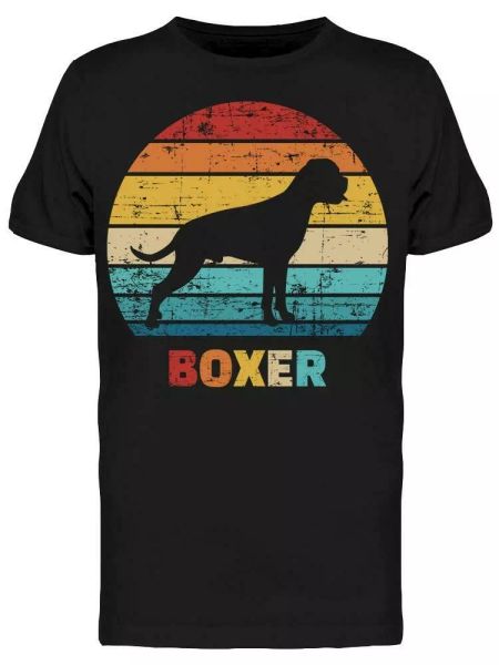 

Boxer Silhouette Tee Men's -Image by Shutterstock, White;black