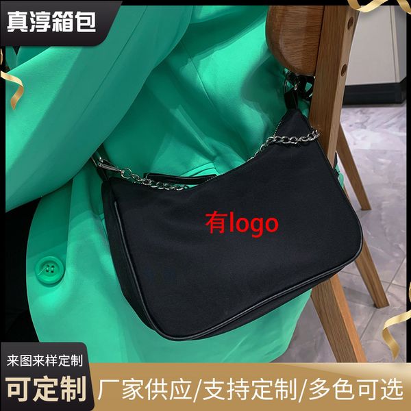 

designer handbags ins black three in one chain armpit bag messenger mobile phone bag female student tide