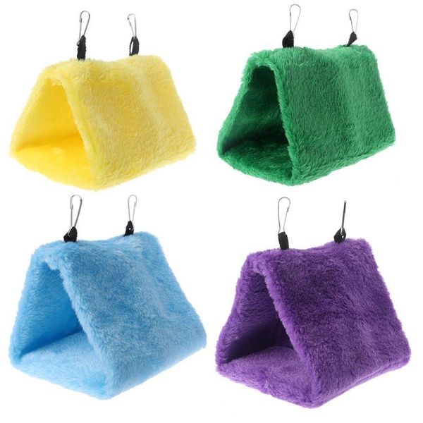 

pet parrot hammock bird hanging bed house plush winter warm cage nest tent cages