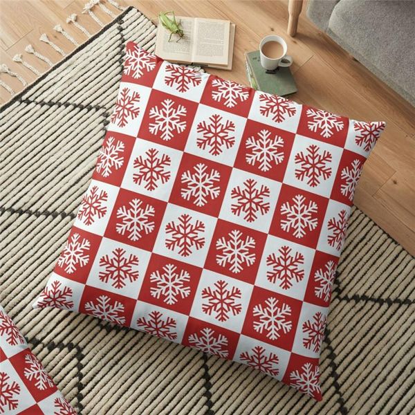 

cushion/decorative pillow 2021 funny backrest christmas snowflakes printed cushion cover 45*45cm throw case decorative for home