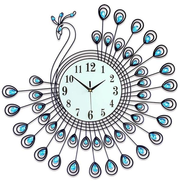 

wall clocks home decoration clock modern design living room and bedroom mute watch nordic digital metal