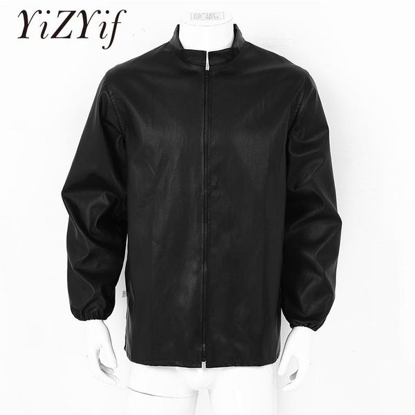 

men's jackets mens pu leather coat outerwear fashion casual long sleeve stand collor/hooded jacket wearproof men and coats, Black;brown