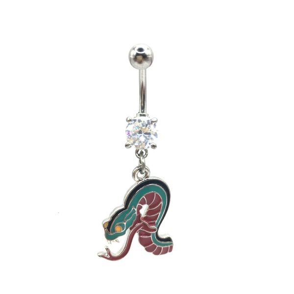 

horror python series belly button ring popular puncture jewelry 316 stainless steel nail