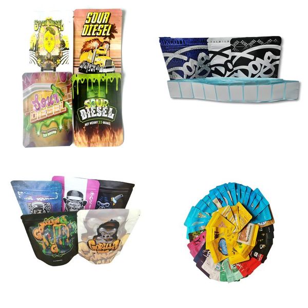 

edibles gummy zipper smell proof bags doja mylar 10x12.5cm white gorilla glue diesel 10x15cm edible packaging bag 3.5 gram 3.5g jllfev