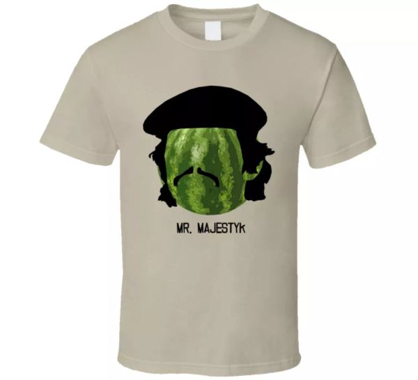 

mr majestyk charles bronson mafia mob watermelon t shirt, White;black