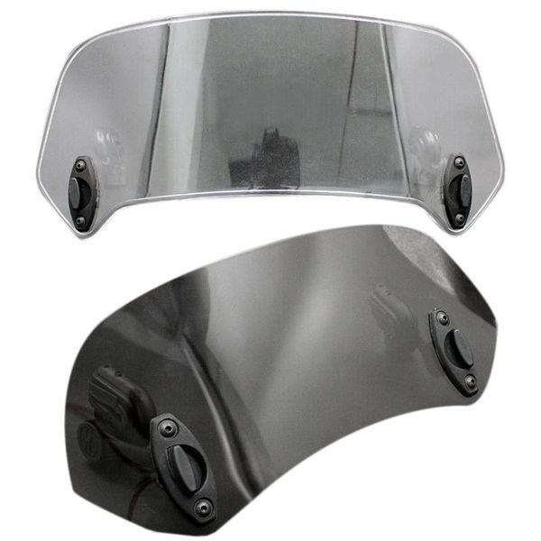 

motorcycle windshield adjustable clip on extension spoiler wind deflector for