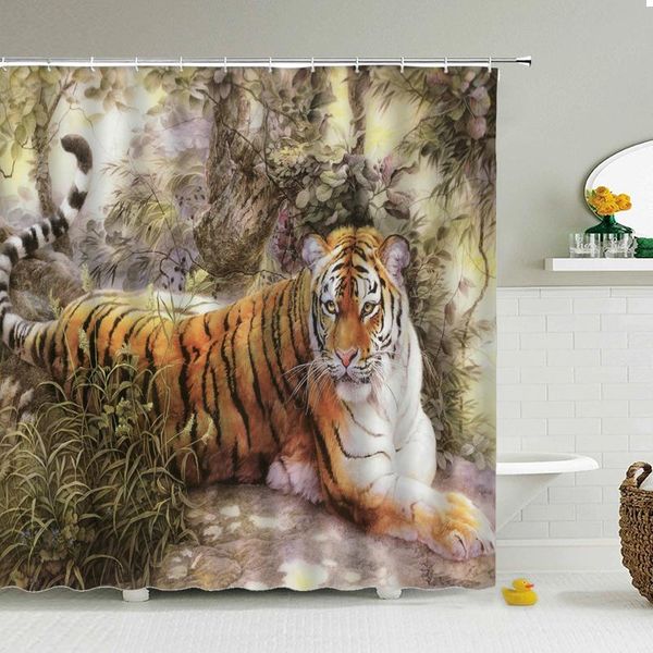 

shower curtains pastoral scenery bathroom curtain for kitchen in the room