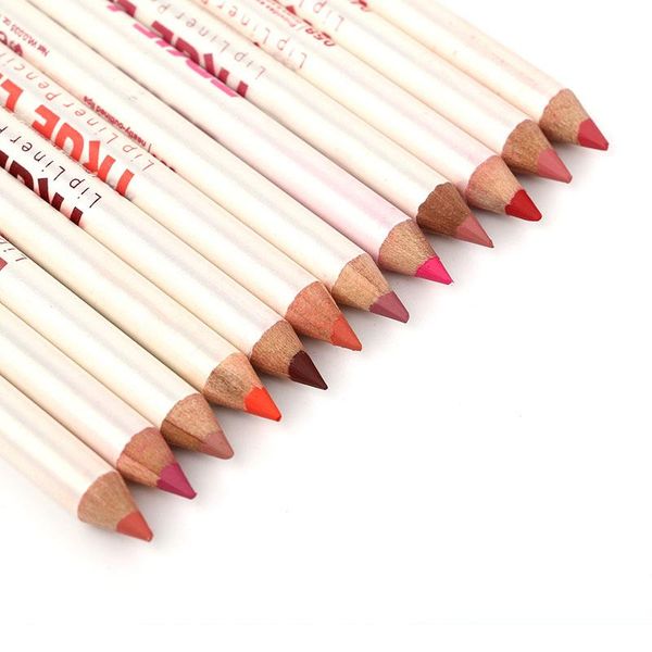 

lip pencils 12pcs m.n menow waterproof lipliner pencil assorted 12colors true lips makeup retail p14002