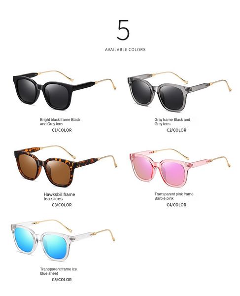 

2021 fashion trend polarized sunglasses, colorful goggles for men and women, factory wholesale direct retail glasses, White;black