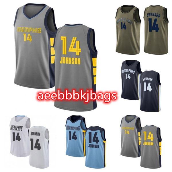 

2021 brice custom men women youth 14 johnson basketball jerseys red blue jersey leave number name, Black;red