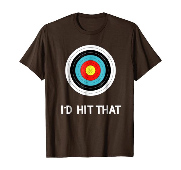 

funny archery t-shirt i'd hit that archer gift shirt, White;black