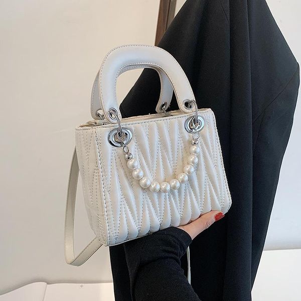 

handbags messenger shoulder net summer red new fashion trendy pearl bag diana 2021 hand-held ojxem