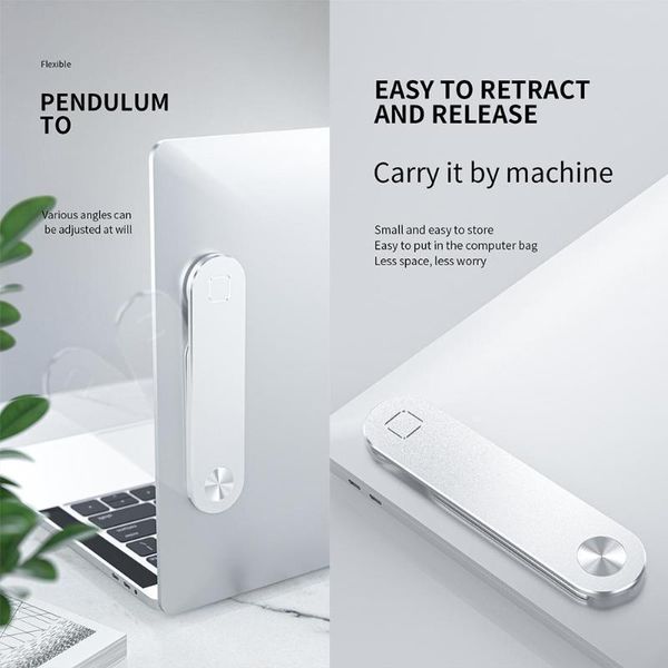

cell phone mounts & holders dual screen extension bracket flexible angle mobile computer notebook side magnetic portable