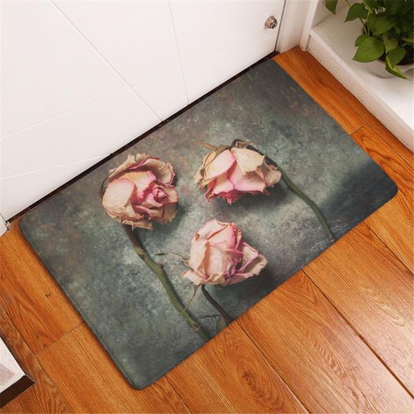 

carpets european retro rose floral door mat in the hallway floor doormat living entrance mats kitchen for bathroom room