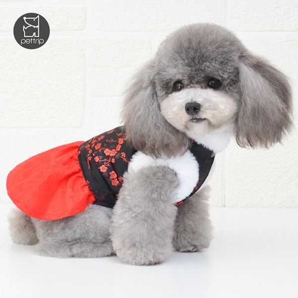

cat costumes chinese year dog clothes boy coat jacket girl dress tang suit cheongsam party wedding outfit puppy costume