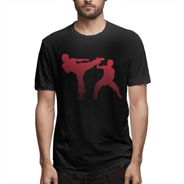 

karate men's short sleeve t-shirt summer fashion tees t-shirts, White;black