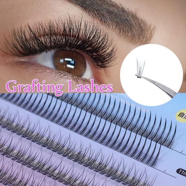 

false eyelashes 5 lines extension tools natural long grafting lashes mixed individual a shape premade volume