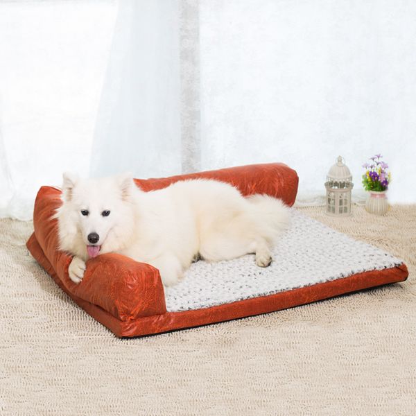

crates pet nest corduroy dog sofa can be used as a mat in summer