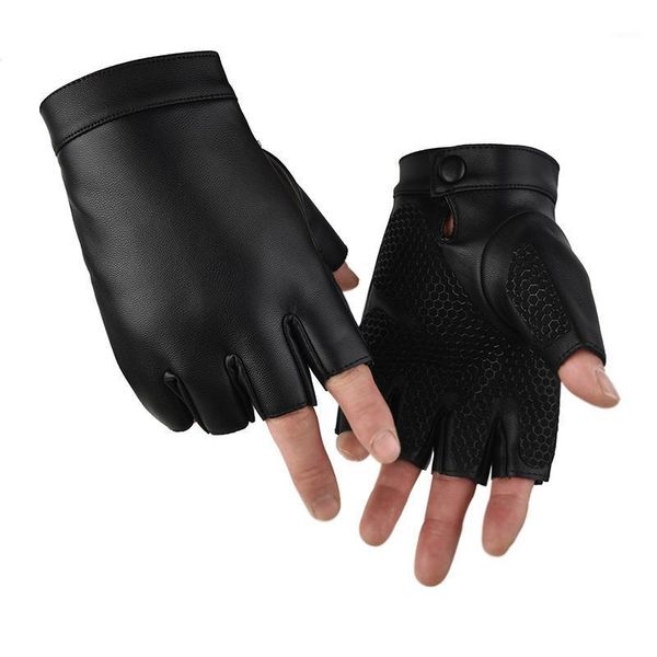 

cycling gloves pu riding and velvet can keep warm non-slip simple breathable comfortable wear-resistant outdoor sports equipment1, Black