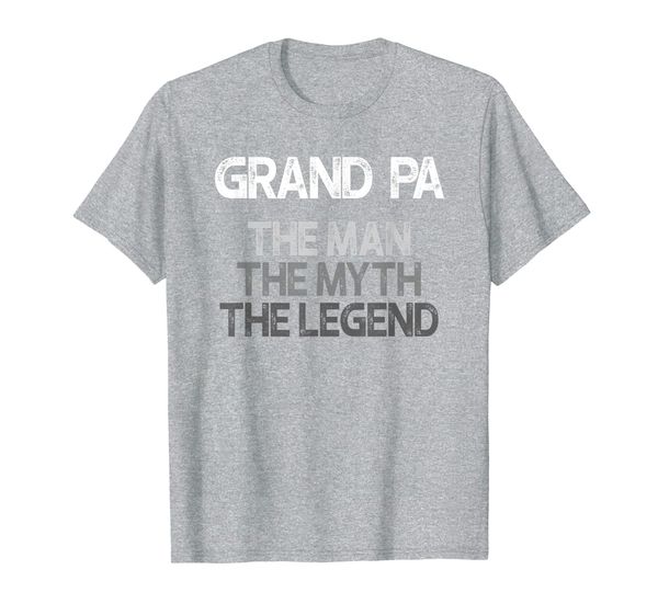 

mens grand pa shirt gift: the man the myth the legend t-shirt, White;black