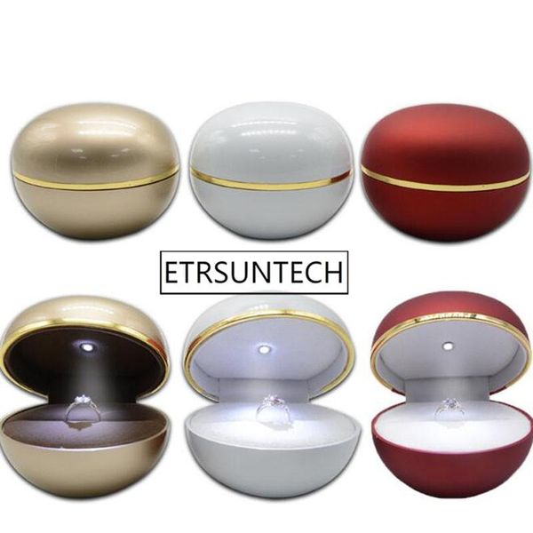 

gift wrap 50pcs creative ring box high grade baking paint led lamp jewelry egg package marriage proposal