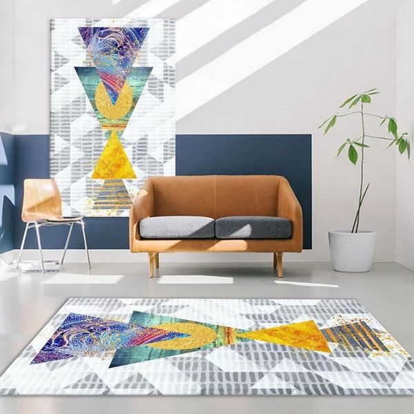 

carpets geometric living room carpet floor mat coffee table rug bedroom decor bathroom non-slip doormat balcony