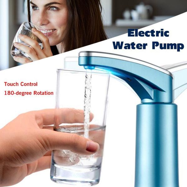 

water dispenser 17x17cm wireless electric smart pump portable 180 degree rotation automatic bottled drinking home